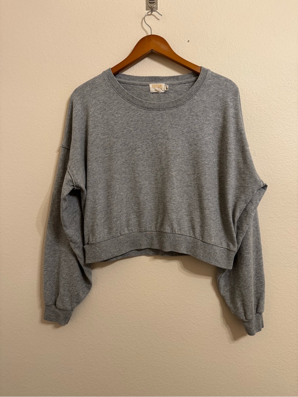 Nation LTD Cropped Oversized Sweatshirt